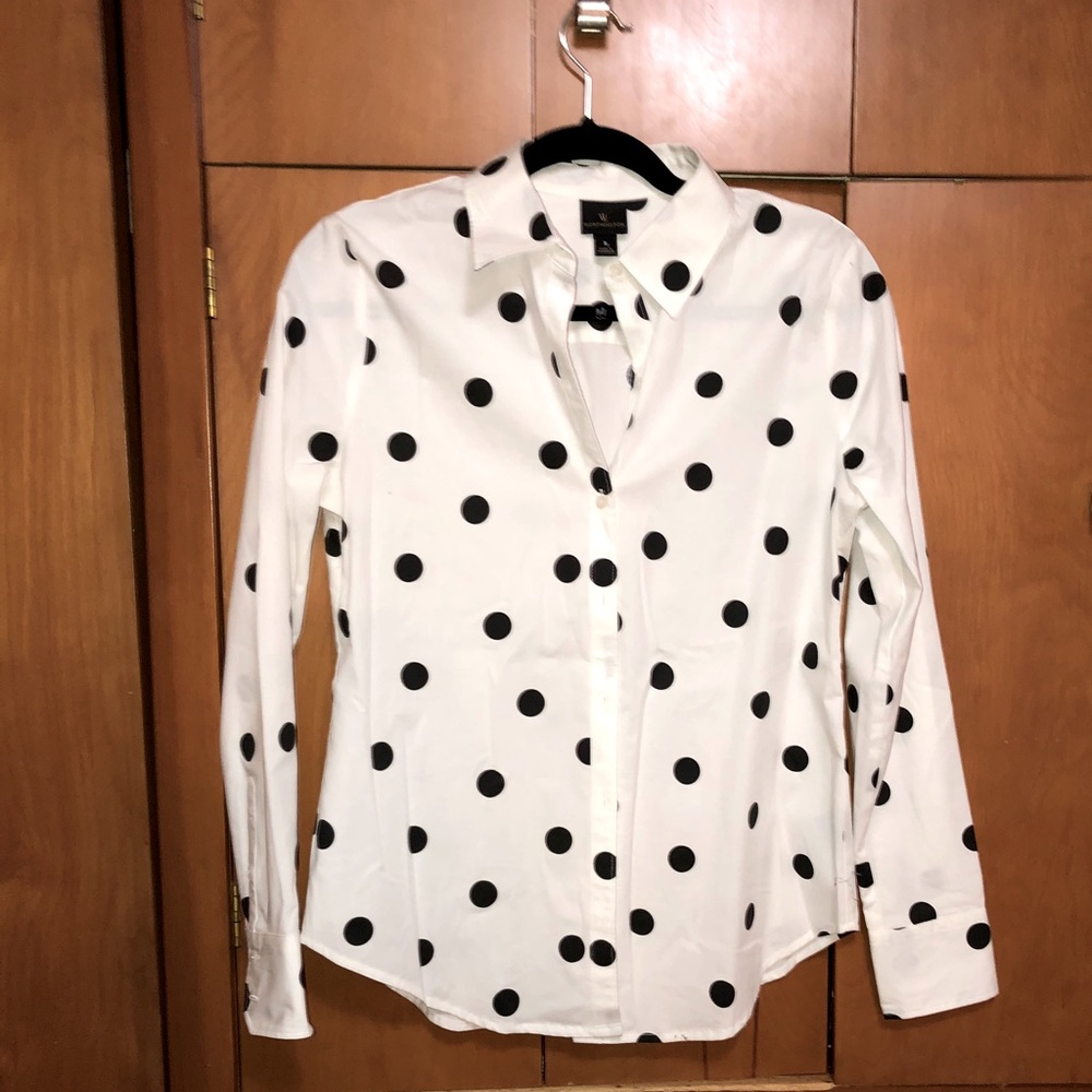 Polka dot blouse